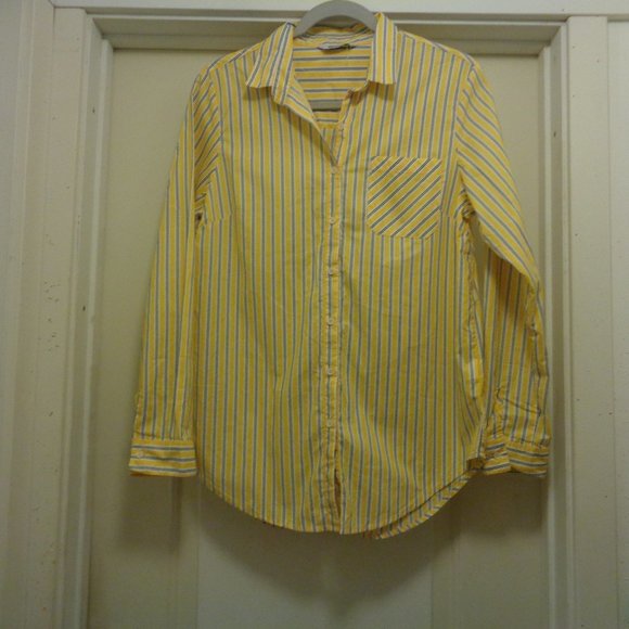 NINOMAXX YELLOW STRIPES MENS SHIRT FOR LADIES X LG - Picture 5 of 8